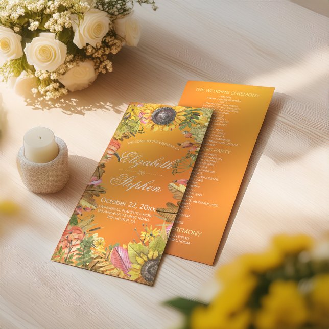 Programas de casamento outono Mapeamento de Outono (Criador carregado)