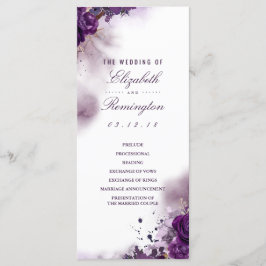 Programas De Casamento Por Aquarela De EggPlant Fl