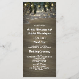 Programas de Casamento Rústico de Árvore de Palmei