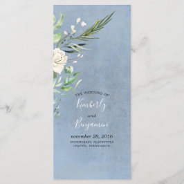 Programas de Casamento Verde e Azul Dusty