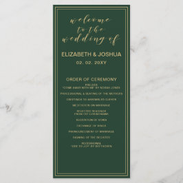 Programas de Casamento Verde e Dourado