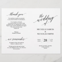 Programas de Cerimônia de Casamento, Negra Elegânc