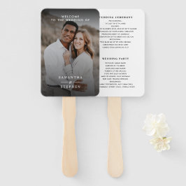 Programas de Leque de Mão para Casamento com Foto