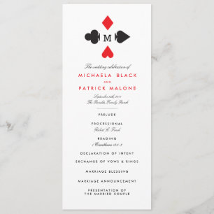 Programas do casamento do casino