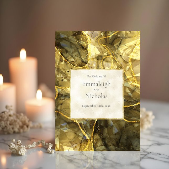 Programas Dourados de Casamento Gemstone Topaz (Criador carregado)