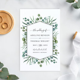 Programas Elegantes Eucalyptus Greenery Wedding