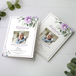 Programas Funerais Eucalyptus Violet Photo Memoria