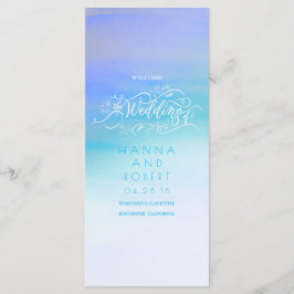 Programas Modernos de Casamento Swash Blue Waterco