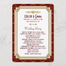 Programas Personalizados de Casamento em Deco de A