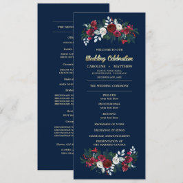 Programas Planos De Casamento Floral De marinho Bl