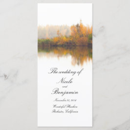 Programas Rustic de Casamento outono
