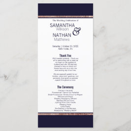Programas simples de Casamento Azul de Marinho Ros