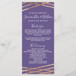 Programas simples de Casamento Violeta Dourado com