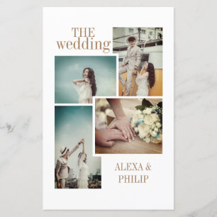 Programas Vintage Chic Photo Wedding