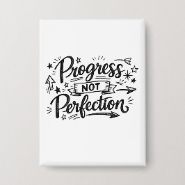 Progress Not Perfection Motivational Quote Design