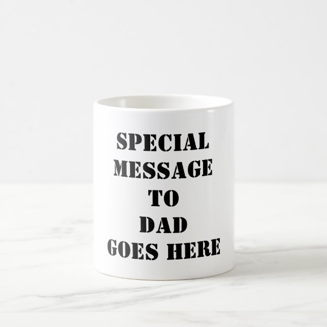 Projete minha própria caneca do dia dos pais para (Centro)