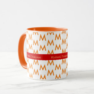 projete sua própria caneca da alaranjado-cor com