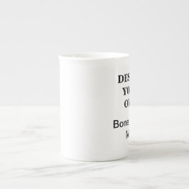 Projete sua própria caneca de China de osso -
