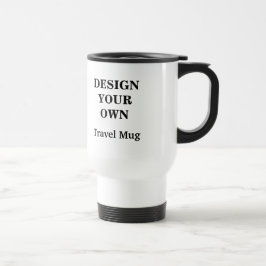 Projete sua própria caneca de viagem - branco