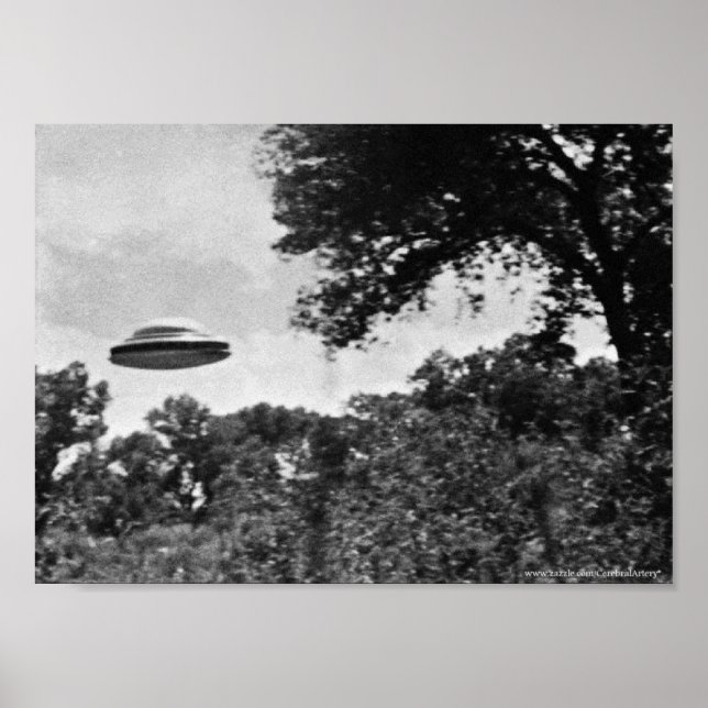 Projeto Blue Book-UFO sobre Poster de Árvores (Frente)
