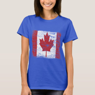 Projeto da camisa da bandeira T de Canadá do