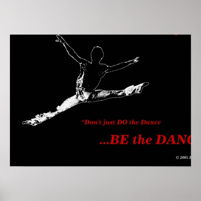 Projeto de dança Poster ERT Preto nº 1 (Frente)