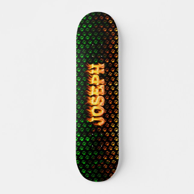 Projeto do fogo real de Joseph e do skate das (Frente)