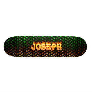 Projeto do fogo real de Joseph e do skate das