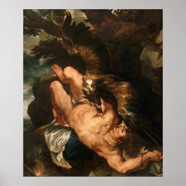 Prometheus Bound por Peter Paul Rubens - Poster (Frente)