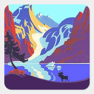 Promo das viagens vintage da etiqueta acima do