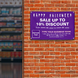 Promoção de Halloween de negócios em Banner Retang