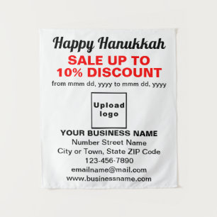 Promoção de Hanukkah de Negócios em Tapeçaria Bran