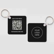 Promocional de código QR de logotipo Chaveiro pret
