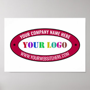 Promocional de logotipo da empresa Poster para emp
