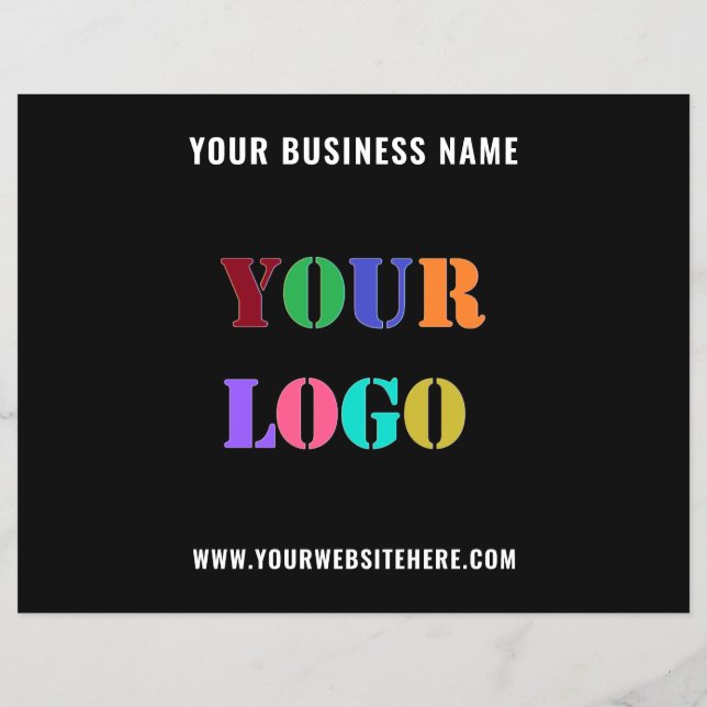 Promocional de logotipo personalizado Folheto come (Verso)