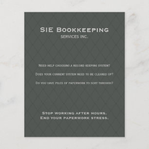 Promocional DE NEGÓCIOS FLYER simplesmente cinzas