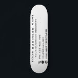 Promocional de skate da empresa personalizada<br><div class="desc">Promocional da Empresa Personalizado - Texto Moderno - Nome Oferta Personalizável Profissional ou Pessoal - Adicione seu nome comercial - Empresa / Setor de Negócios - Indústria / Telefone / E-mail / Site - Informações de contato - Escolha / Adicione seu plano de fundo e texto / fonte / cores...</div>