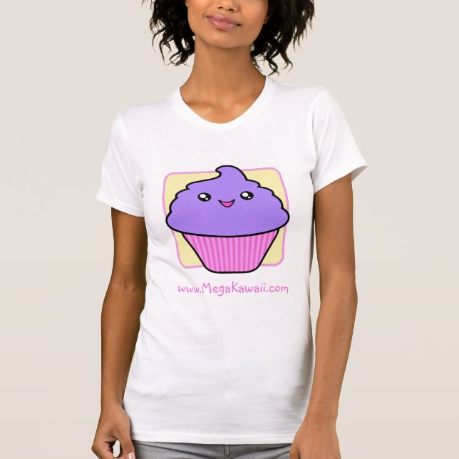 Promocional mega do t-shirt do bolo de Kawaii (Frente)