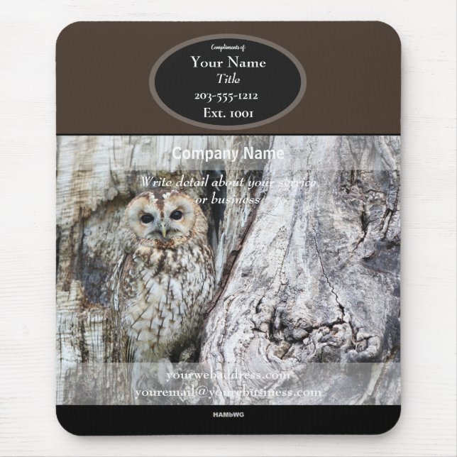 Promocional Mousepad Owl HAMbyWG Mouse Pad (Frente)