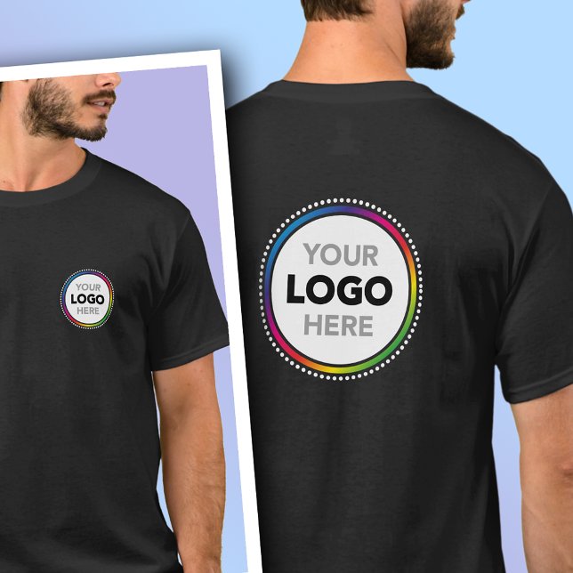 Promotional T-Shirt with Front and Back Logo (Criador carregado)