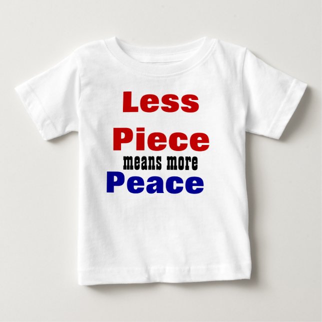 Promovendo camisetas de bebês do slogan da paz (Frente)