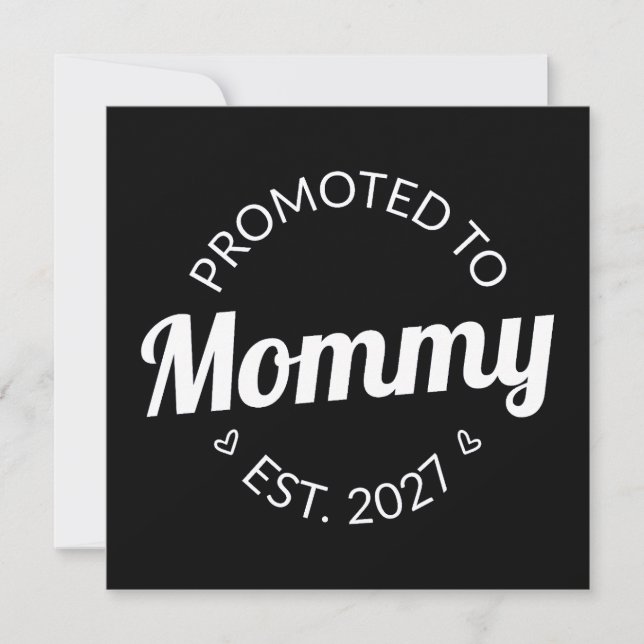 Promovida a Mamãe Est 2027 Anúncio de Nova Mamãe E (Frente)