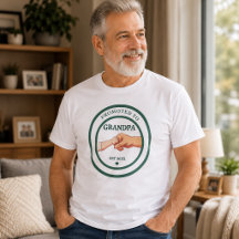 Promovido a Avô Est. 20XX Camiseta