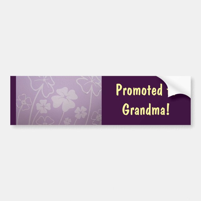 Promovido a Vovó! adesivos Lavanda (Frente)