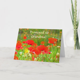 Promovido à vovó! Cartões personalizados Adicionar
