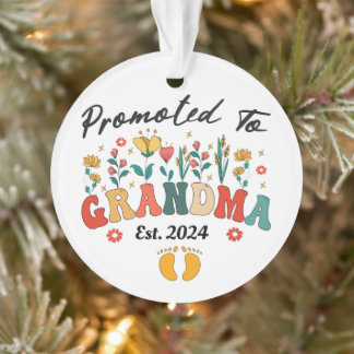 Promovido à vovó est. Ornamento GranAcrílico 2024