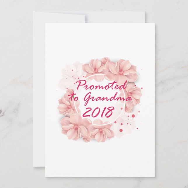 Promovido À Vovó Excelente 2018 Para Ser Presente (Frente)