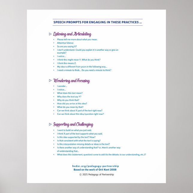 Prompts de voz Poster 24x30 (Frente)