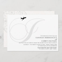 Pronta para decolar I Convite Inicial de Casamento