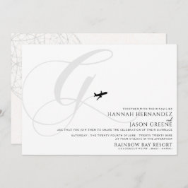 Pronta para Descolagem G Convite Inicial de Casame